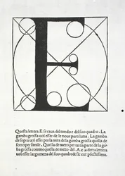 E, illustration de 